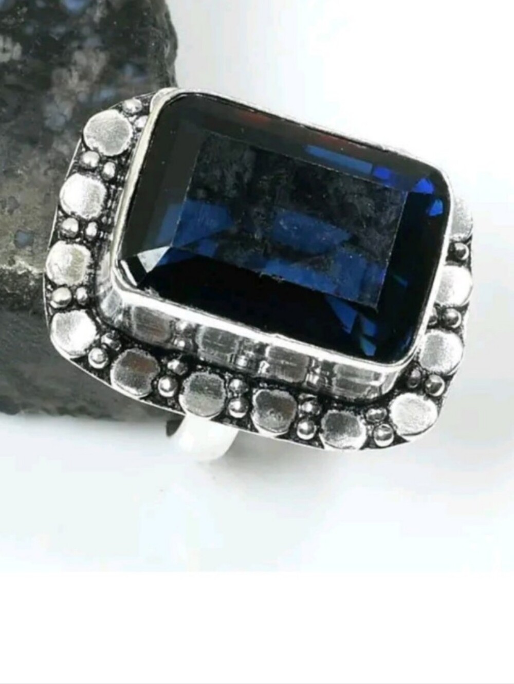 Tanzanite Gemstone Jewelry 925 Sterling Silver Handmade Ring